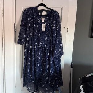 Torrid Navy Dress with White Constellation Print